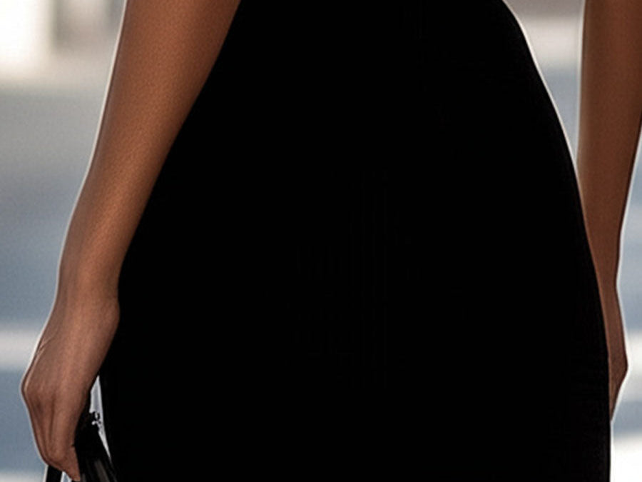 Dresses | Halter Neck Mini Cocktail Dress | Elegant Fitted Design 5