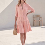 Dresses | Tiered Mini Dress | Classic Collared Button-Front | Relaxed Fit | Effortless Style 1