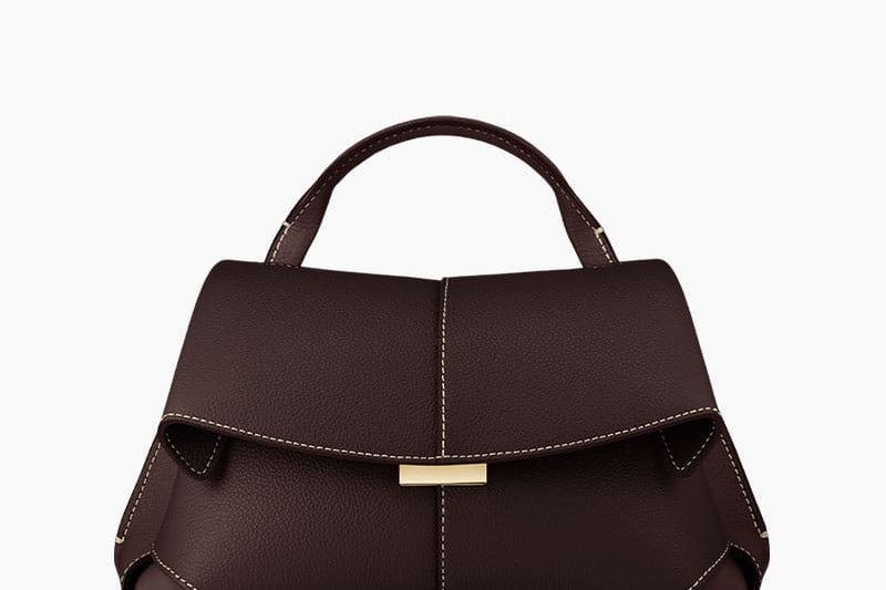 Brittany - Women's Folded Textured Leather Mini Crossbody Bag