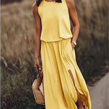 Elegant Collection | Women's Maxi Dress with Flattering Blouson Bodice | Stylish Sleeveless Design for Effortless Summer Chic 0