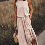 Elegant Collection | Women's Maxi Dress with Flattering Blouson Bodice | Stylish Sleeveless Design for Effortless Summer Chic 2