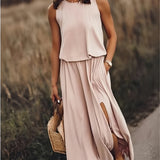 Elegant Collection | Women's Maxi Dress with Flattering Blouson Bodice | Stylish Sleeveless Design for Effortless Summer Chic 2