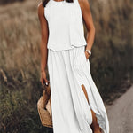 Elegant Collection | Women's Maxi Dress with Flattering Blouson Bodice | Stylish Sleeveless Design for Effortless Summer Chic 4