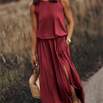 Elegant Collection | Women's Maxi Dress with Flattering Blouson Bodice | Stylish Sleeveless Design for Effortless Summer Chic 7