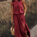 Elegant Collection | Women's Maxi Dress with Flattering Blouson Bodice | Stylish Sleeveless Design for Effortless Summer Chic 7
