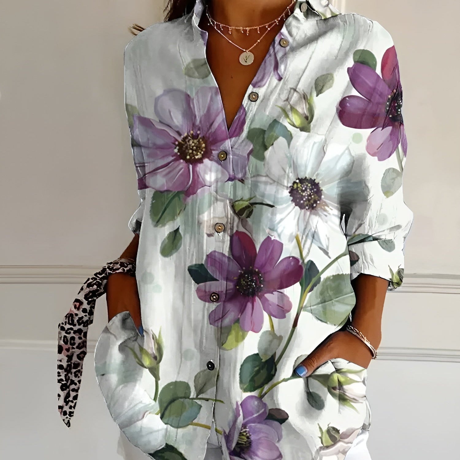 Elegant Everyday Blouse with Breathable Fabric & Fluid Fit for All-Day Comfort 7