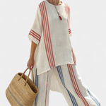 Elegant Striped Summer Outfit | Chic Oversized Set for Effortless Style 1