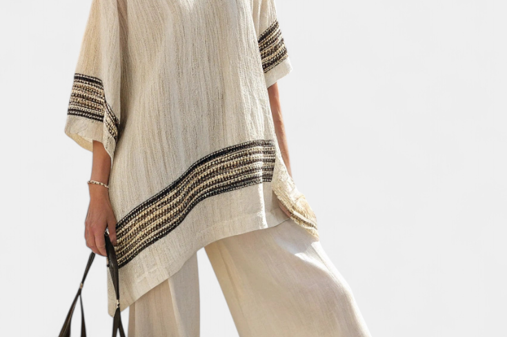 Elegant Striped Summer Outfit | Chic Oversized Set for Effortless Style 2