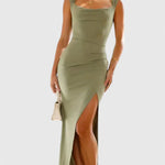 Elegant Tiered Ruffle Midi Dress | Sophisticated Cocktail Attire for Special Occasions 0