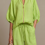 Elegant Twin Set | Puff Sleeve Blouse and Wide Leg Trousers | Chic and Comfortable 4