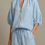 Elegant Twin Set | Puff Sleeve Blouse and Wide Leg Trousers | Chic and Comfortable 6