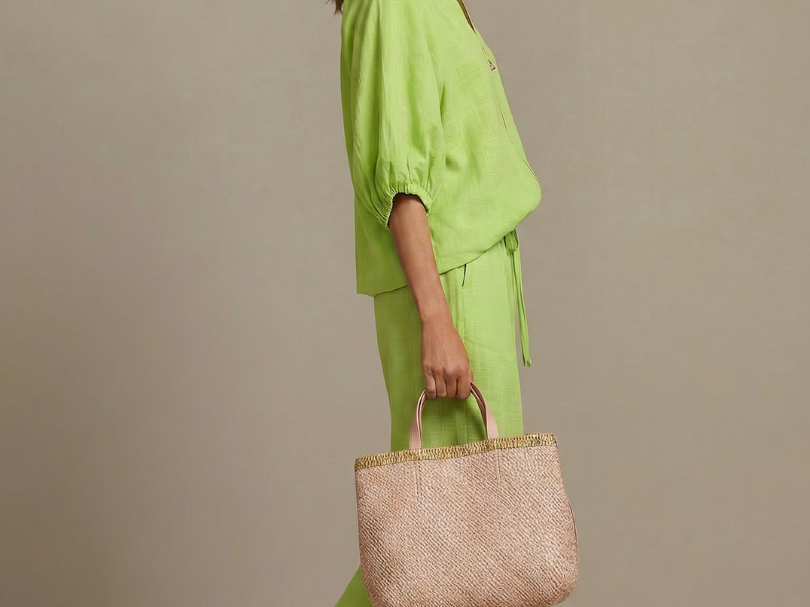 Elegant Twin Set | Puff Sleeve Blouse and Wide Leg Trousers | Chic and Comfortable 8