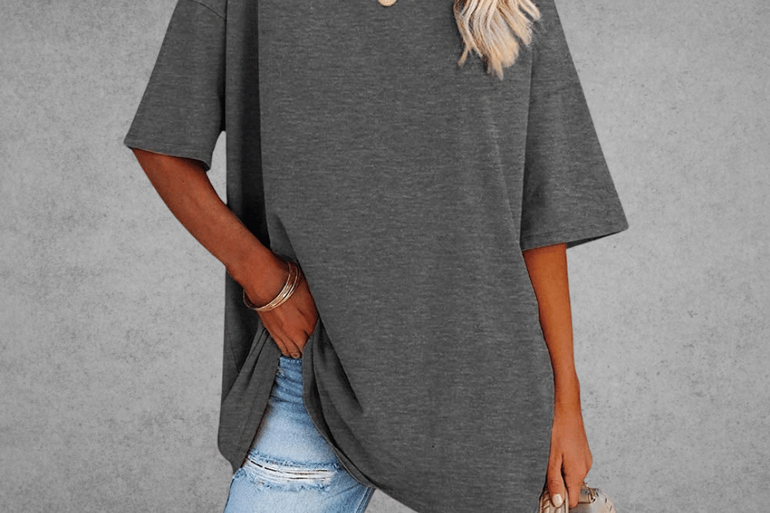 Elegant Women's T-Shirt with V-Neck & Short Sleeves | Soft Cotton Fabric for All-Day Comfort 14
