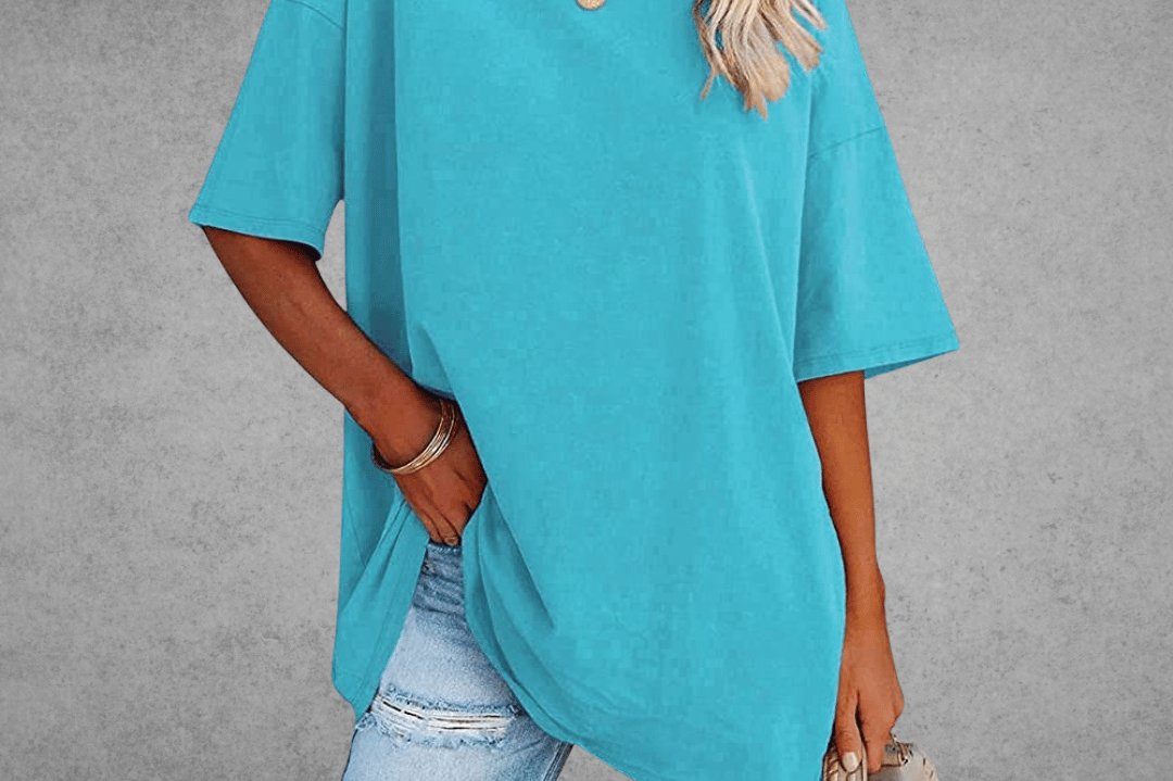 Elegant Women's T-Shirt with V-Neck & Short Sleeves | Soft Cotton Fabric for All-Day Comfort 2