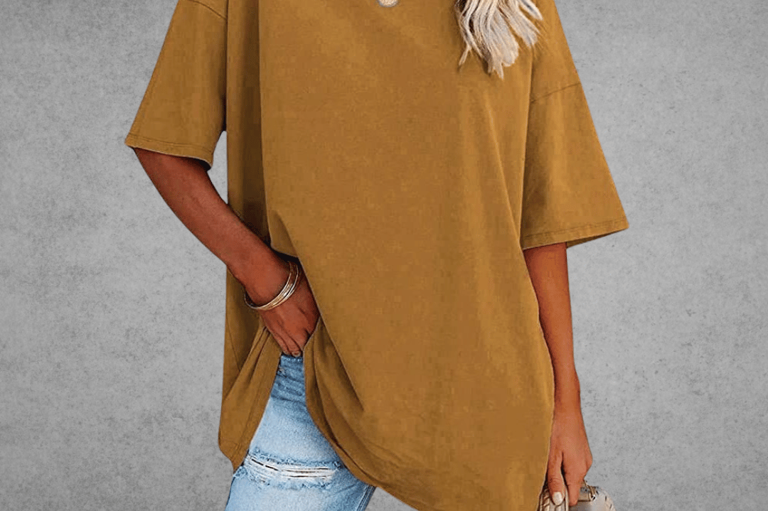 Elegant Women's T-Shirt with V-Neck & Short Sleeves | Soft Cotton Fabric for All-Day Comfort 7