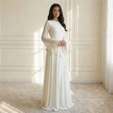 Ruffle Maxi Dress - White