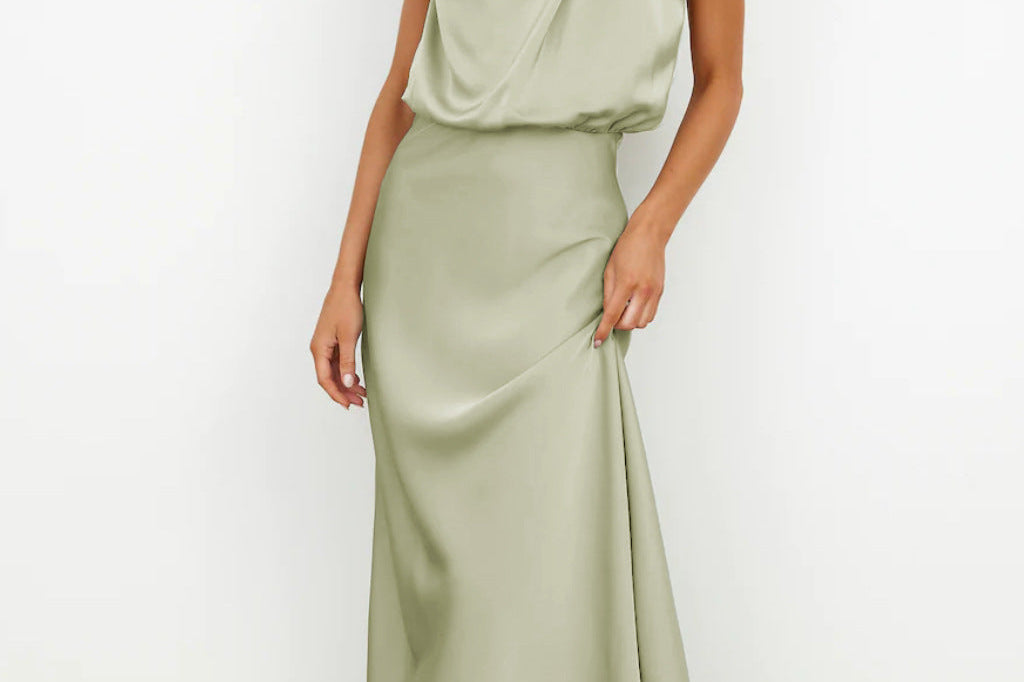 Evening Dress | Elegant Halterneck Plus Size Formal Gown | Flattering Flowing Silhouette 1