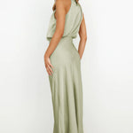 Evening Dress | Elegant Halterneck Plus Size Formal Gown | Flattering Flowing Silhouette 2