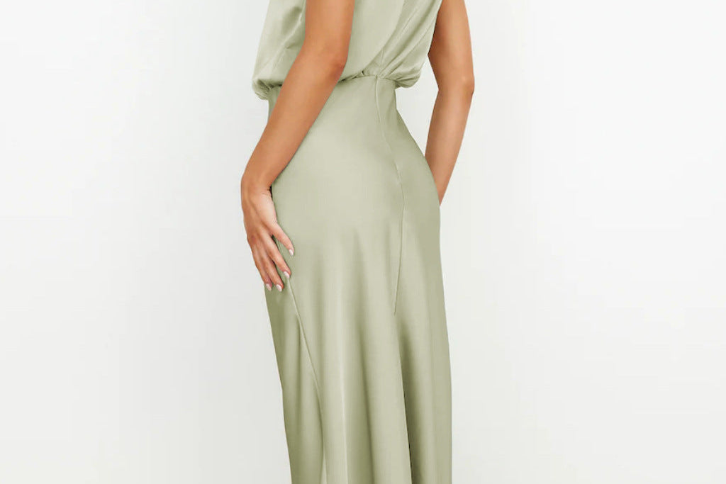 Evening Dress | Elegant Halterneck Plus Size Formal Gown | Flattering Flowing Silhouette 2