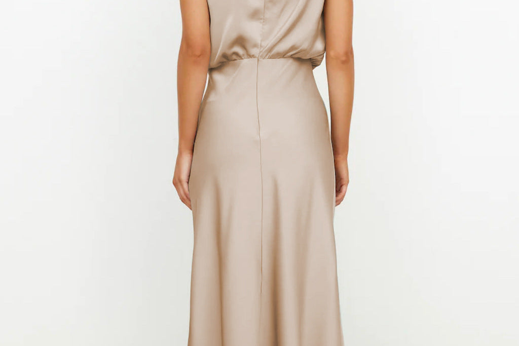 Evening Dress | Elegant Halterneck Plus Size Formal Gown | Flattering Flowing Silhouette 4