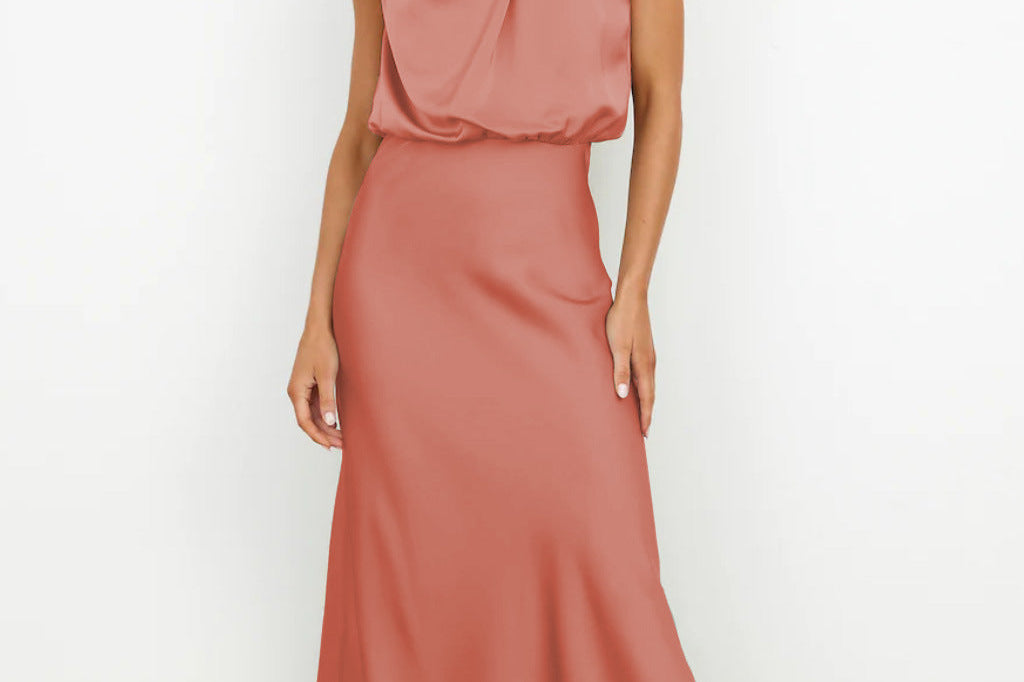 Evening Dress | Elegant Halterneck Plus Size Formal Gown | Flattering Flowing Silhouette 5