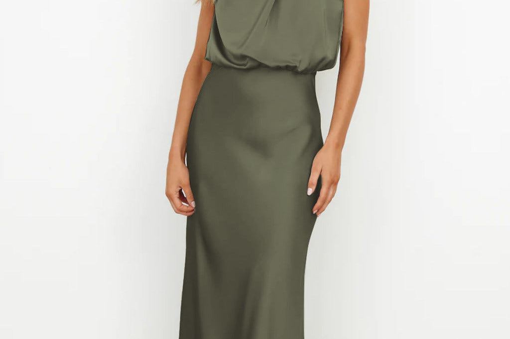 Evening Dress | Elegant Halterneck Plus Size Formal Gown | Flattering Flowing Silhouette 7