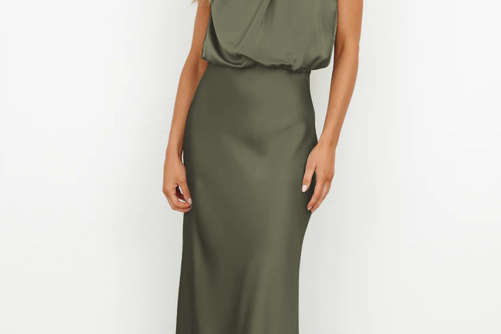 Evening Dress | Elegant Halterneck Plus Size Formal Gown | Flattering Flowing Silhouette 7