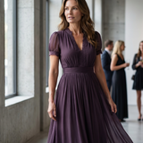 Evening Dress | Floral Maxi Evening Gown with Long Sleeves 3