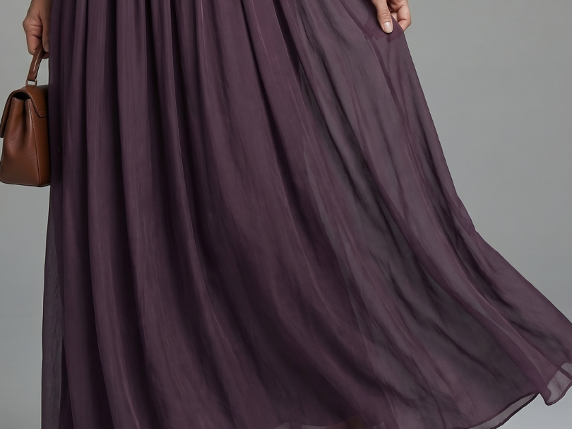 Evening Dress | Floral Maxi Evening Gown with Long Sleeves 4