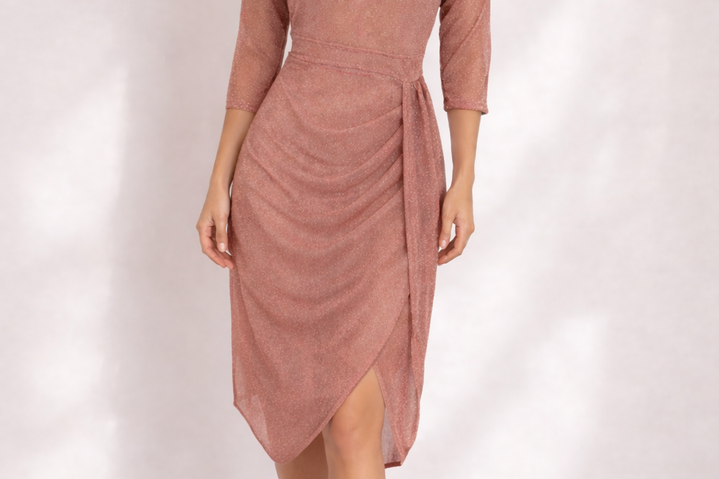 Evening Gown | Off-Shoulder Draped Design | Elegant Formal Dress for Special Occasions 0