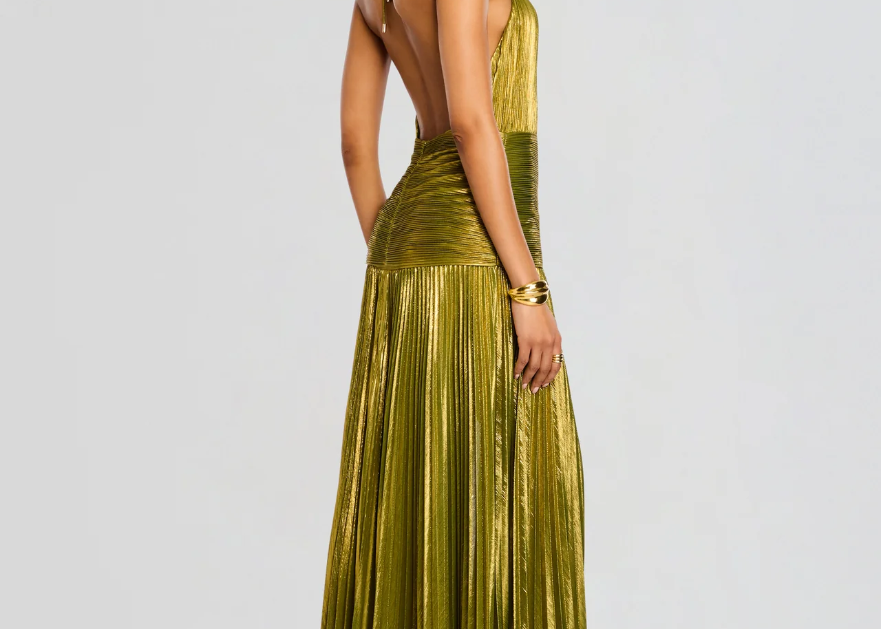 Evening Gown | Pleated Maxi Dress for Formal Occasions | Elegant Flowing Silhouette 2