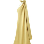 Evening Gowns | Elegant Halter Neck Maxi Dress with Open Back 11