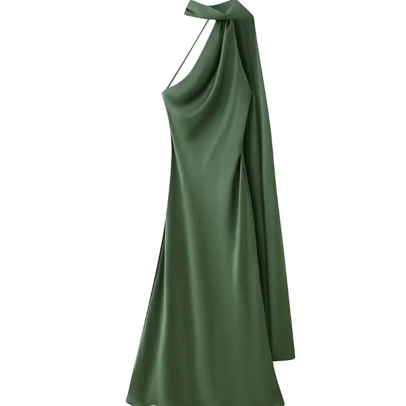 Evening Gowns | Elegant Halter Neck Maxi Dress with Open Back 13