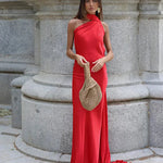 Evening Gowns | Elegant Halter Neck Maxi Dress with Open Back 4