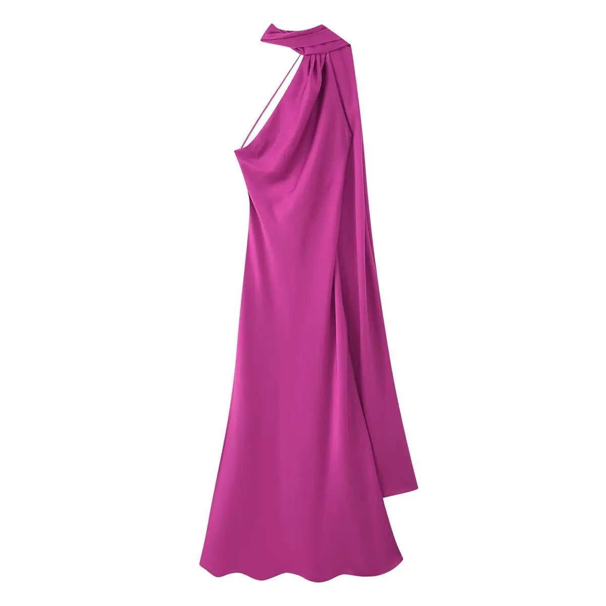Evening Gowns | Elegant Halter Neck Maxi Dress with Open Back 5
