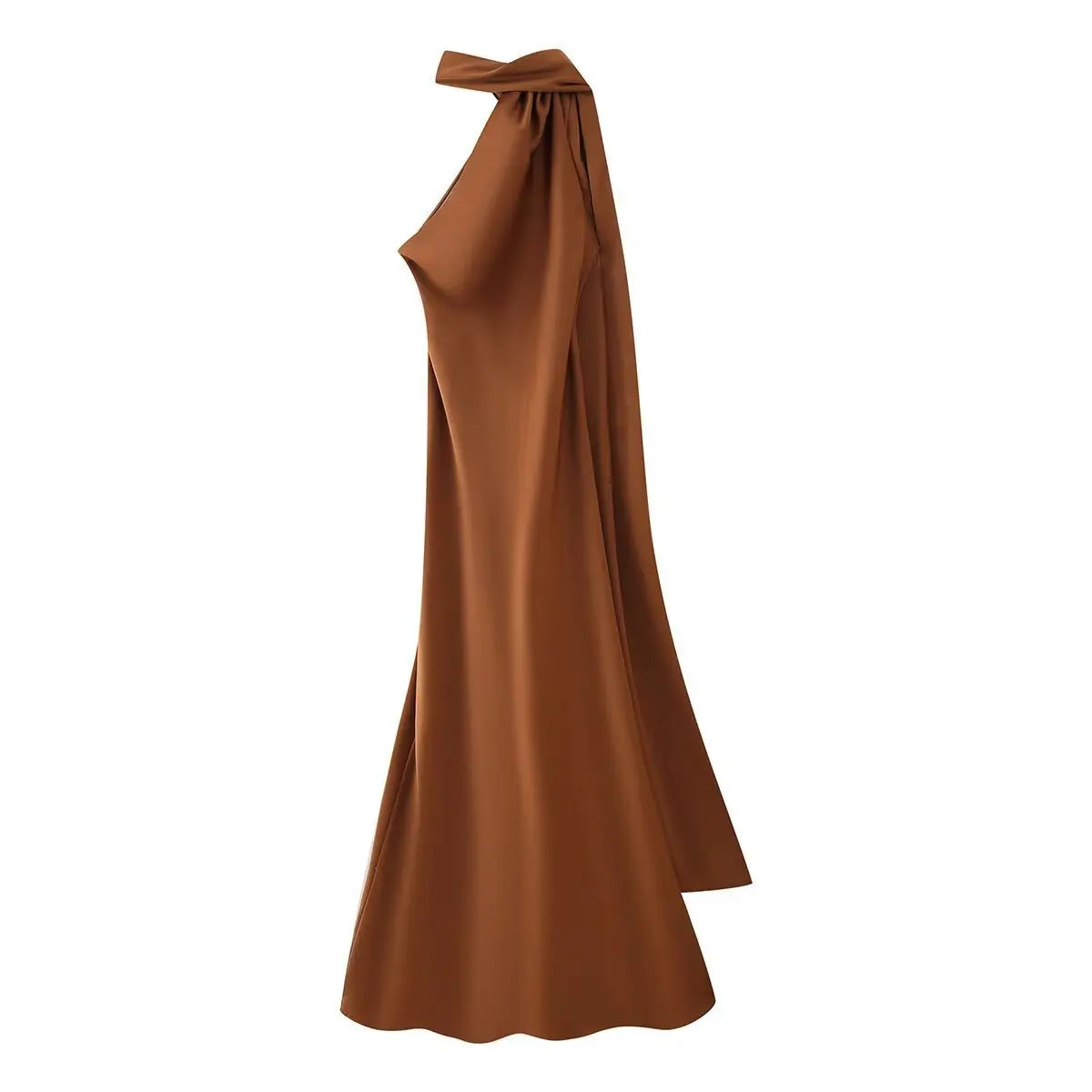 Evening Gowns | Elegant Halter Neck Maxi Dress with Open Back 8