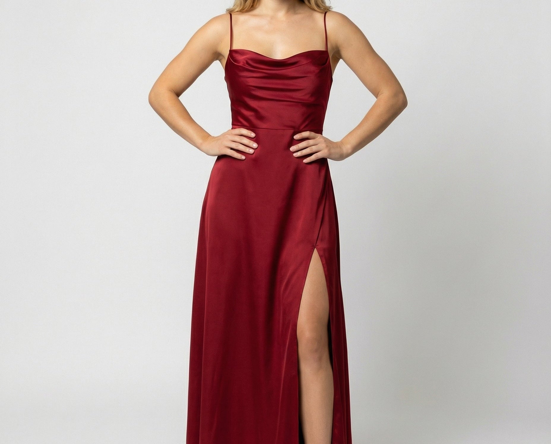 Evening Gowns | Elegant Maxi Formal Dress with Side Slit 0