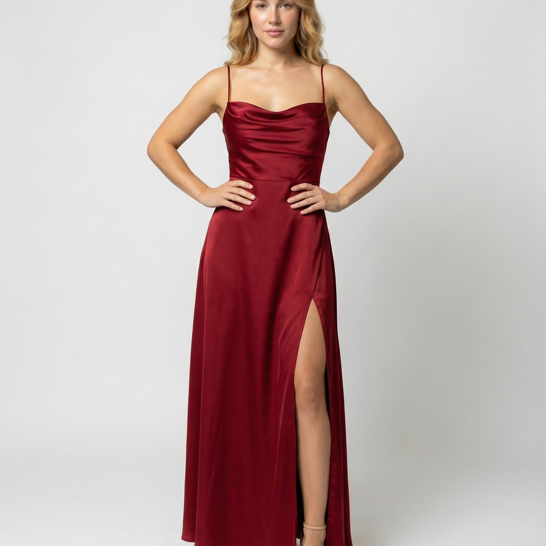 Evening Gowns | Elegant Maxi Formal Dress with Side Slit 0