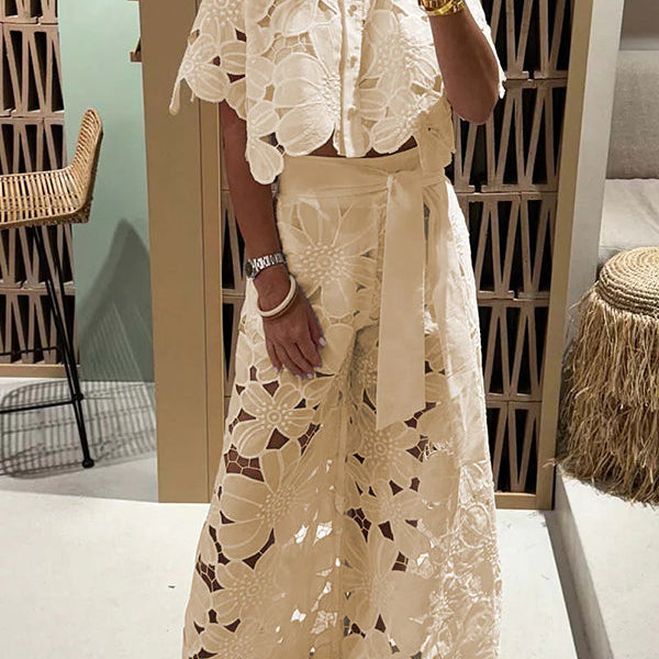 Eyelet Maxi Dress | Elegant Summer Dress | Romantic Comfortable Attire 0