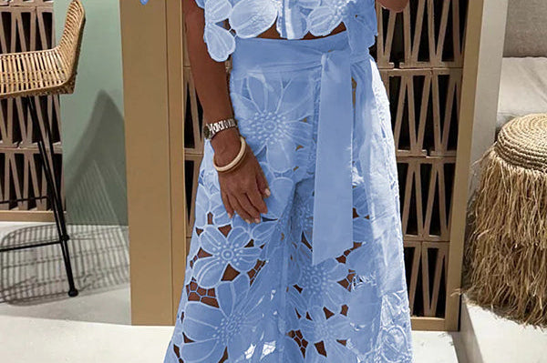 Eyelet Maxi Dress | Elegant Summer Dress | Romantic Comfortable Attire 1