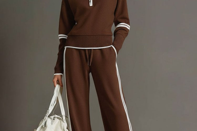 Women's Elegant Two-Piece Set | Comfortable Coordinated Top & Trousers Set