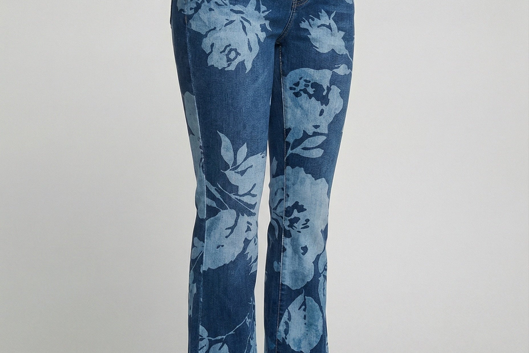 Flared Jeans | Retro High-Waist Stylish Button Detail Pants 7