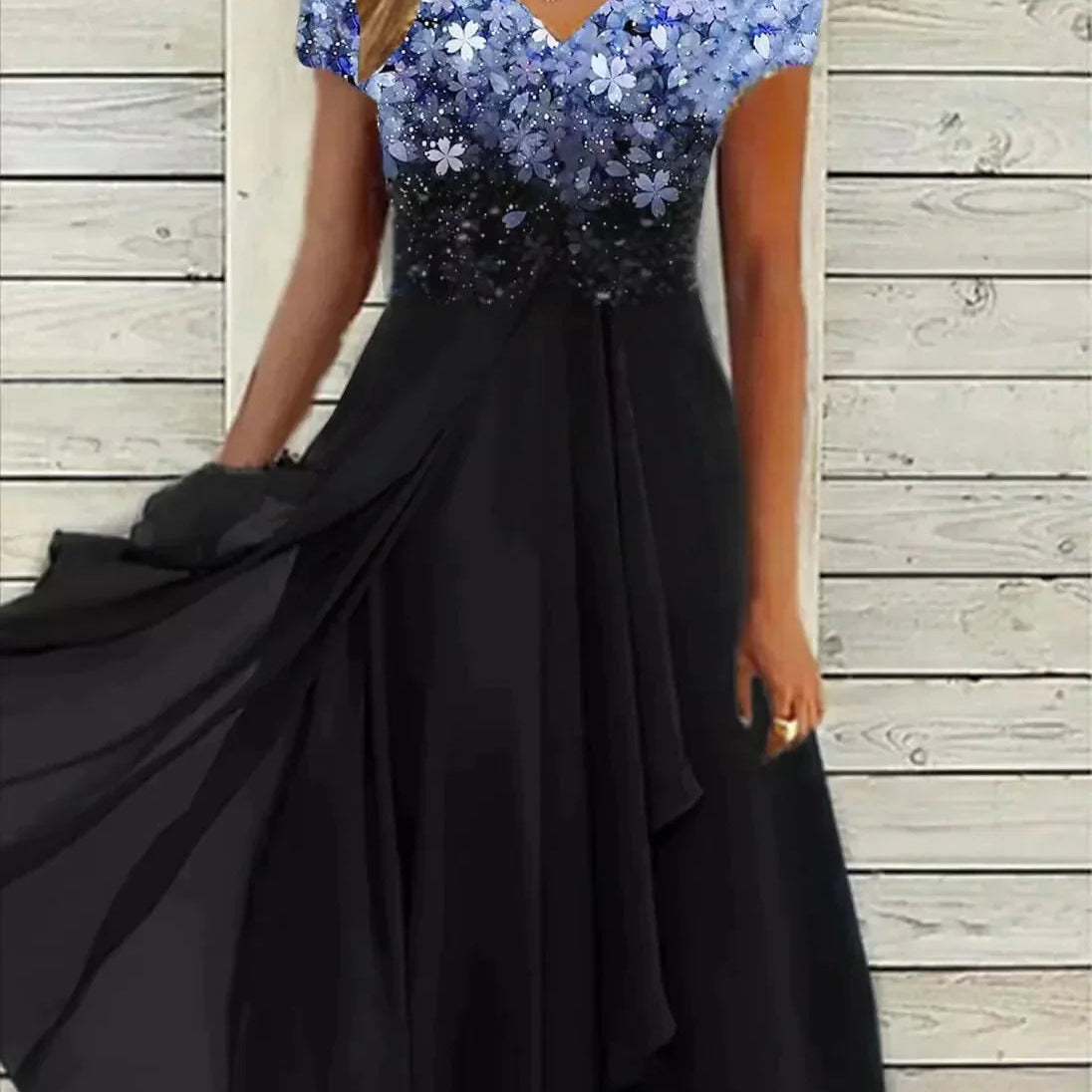 Floral Dress | Flowing Formal Summer Dress | Elegant Comfortable Style 0