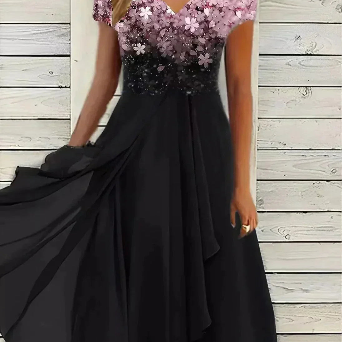 Floral Dress | Flowing Formal Summer Dress | Elegant Comfortable Style 1