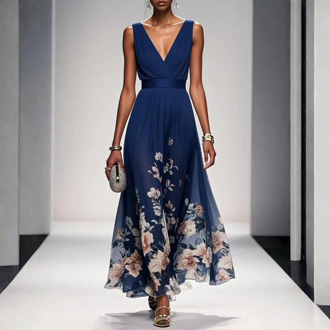 Floral Maxi Dress | Elegant Summer Dresses for Special Occasions | Flowing Feminine Design 1