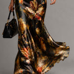Floral Maxi Dress | Tiered Long Summer Dress Elegant Relaxed Fit 1