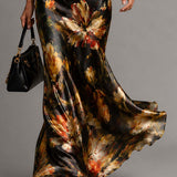 Floral Maxi Dress | Tiered Long Summer Dress Elegant Relaxed Fit 1
