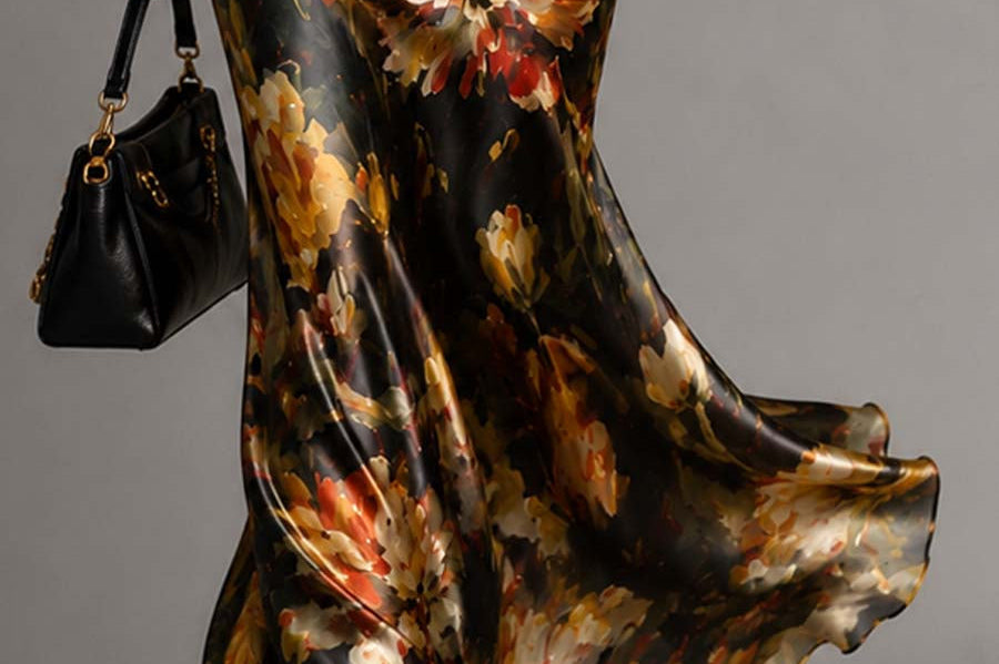 Floral Maxi Dress | Tiered Long Summer Dress Elegant Relaxed Fit 1