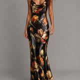 Floral Maxi Dress | Tiered Long Summer Dress Elegant Relaxed Fit 3