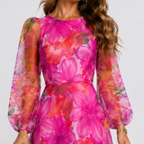 Floral Midi Dress | Elegant Wedding Guest Dresses | Flattering A-Line Summer Style 3